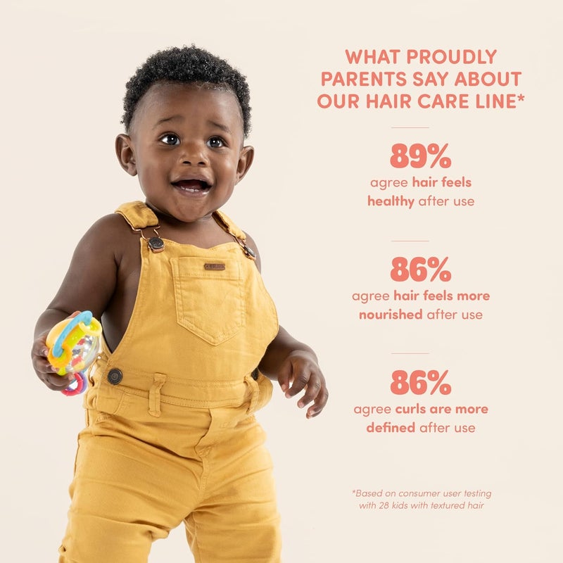 Proudly Defining Detangler & Refresher by Gabrielle Union & Dwyane Wade, Black & Brown Babies Coils, Curls & Waves, Detangling & Conditioning Spray, Sweet Vanilla, 2-Pack - Image 3